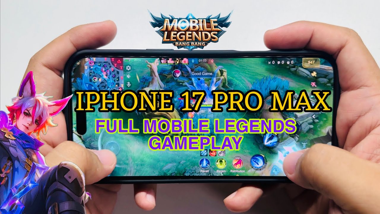 iPhone 17 Pro Max Gaming Test &ndash; Mobile Legends MAX Settings!🔥