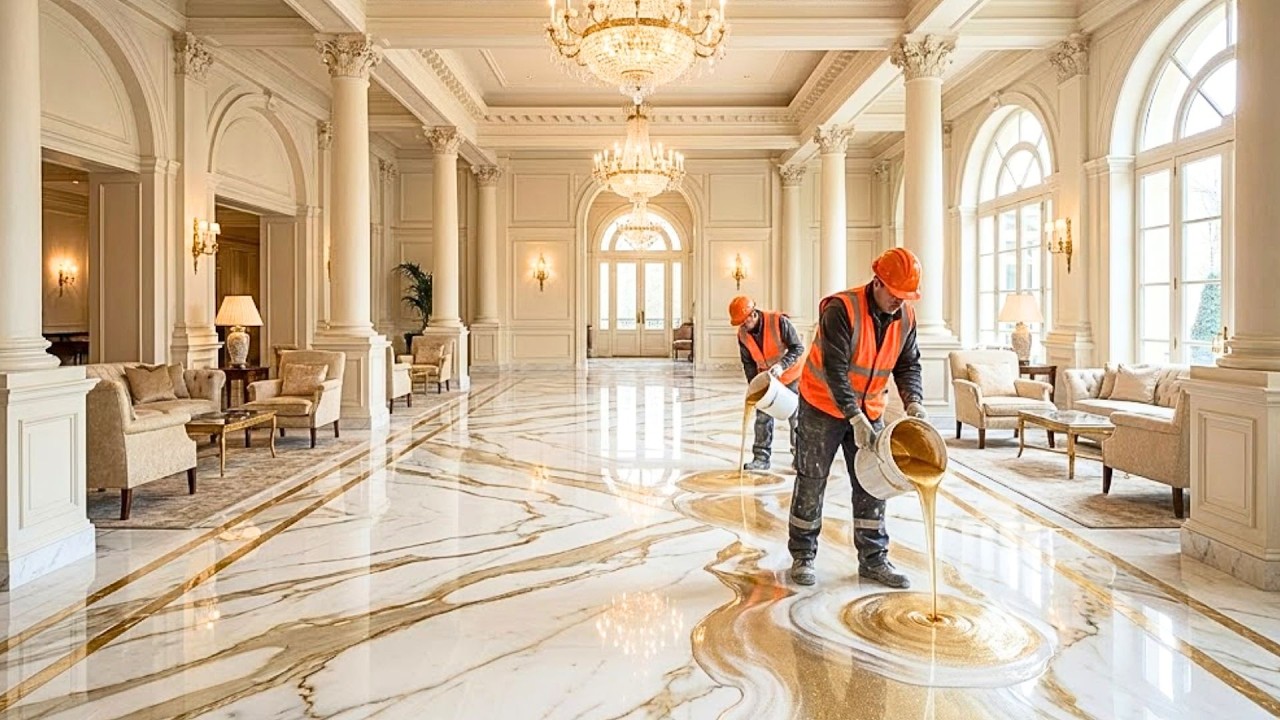 Top 5 Luxurious White Marble Epoxy Designs Featuring Gold Veins with Metallic Resin Pours