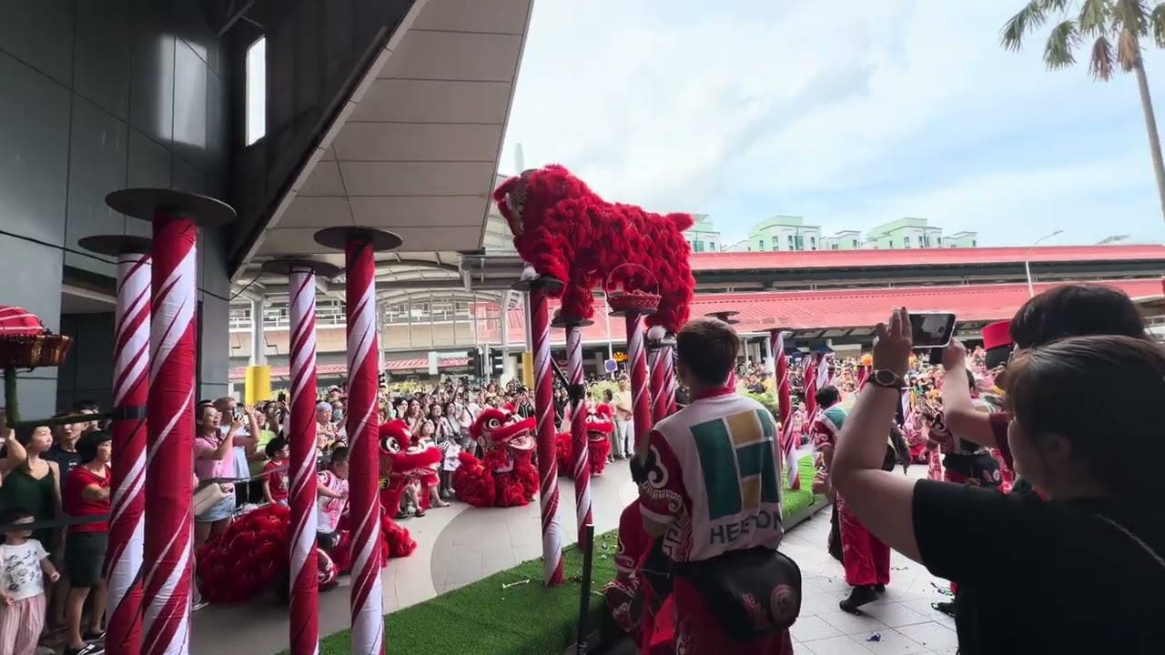 Lion  Dance Sun Plaza Sembawang Chinese New Year 2026 Yi Wei Singapore