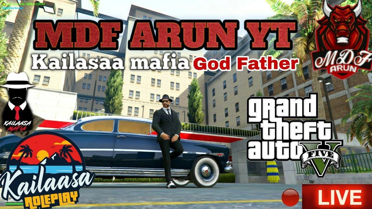 GTA 5 Tamil Kailaasa RP SERVER | Kailaasa Mafias GANG Style | GODFATHER  MDF ARUN