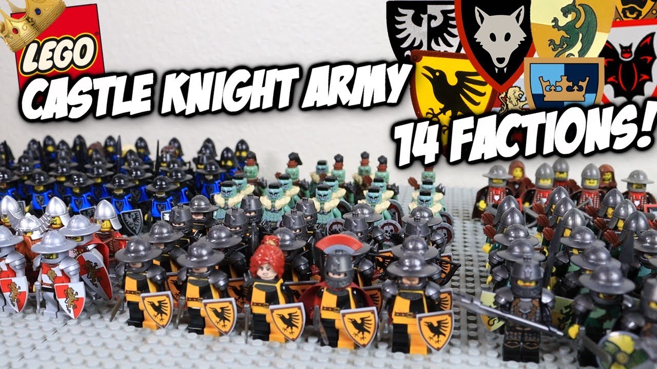 БОЛЕЕ 200 МИНИФИГУРК LEGO CASTLE АРМИЯ - РЫЦАРИ, ОРКИ И ДРУГИЕ!!!