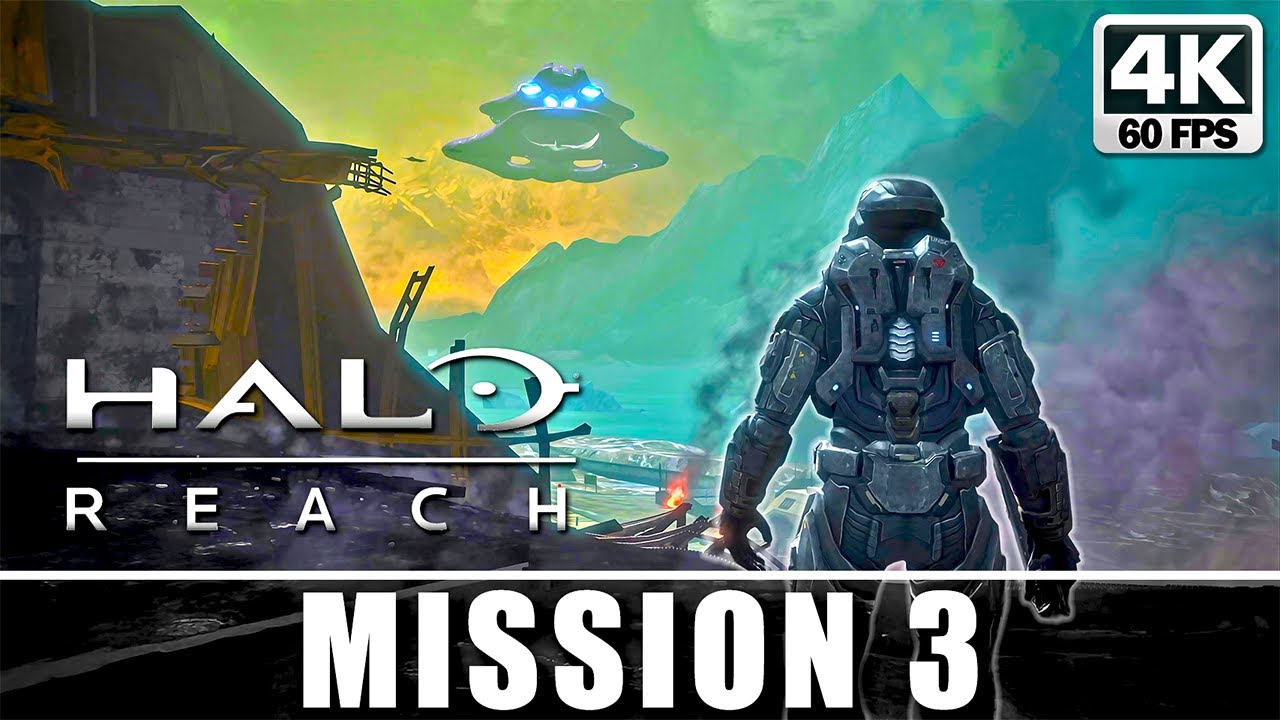 Прохождение Halo: Reach – Миссия 3: База ONI на мечах (без комментариев) 4K 60FPS