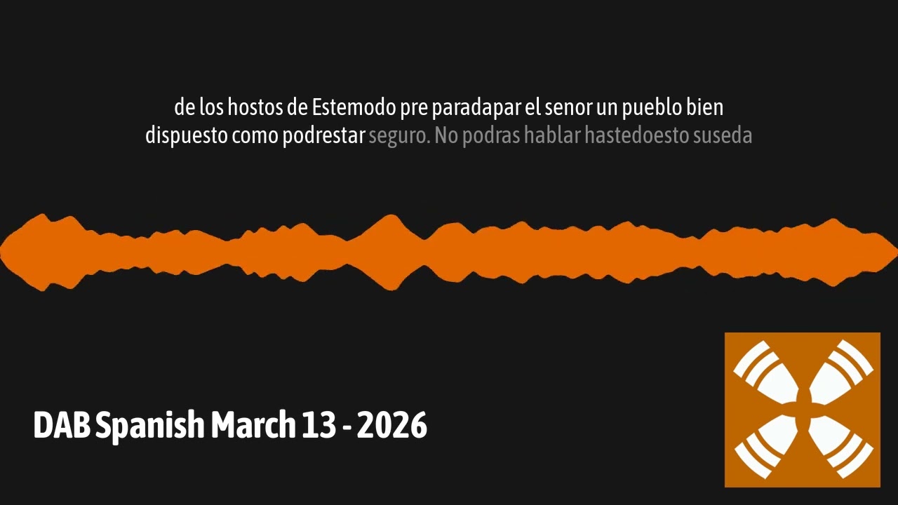DAB Spanish March 13 - 2026 | 1 Year Daily Audio Bible En Espanol