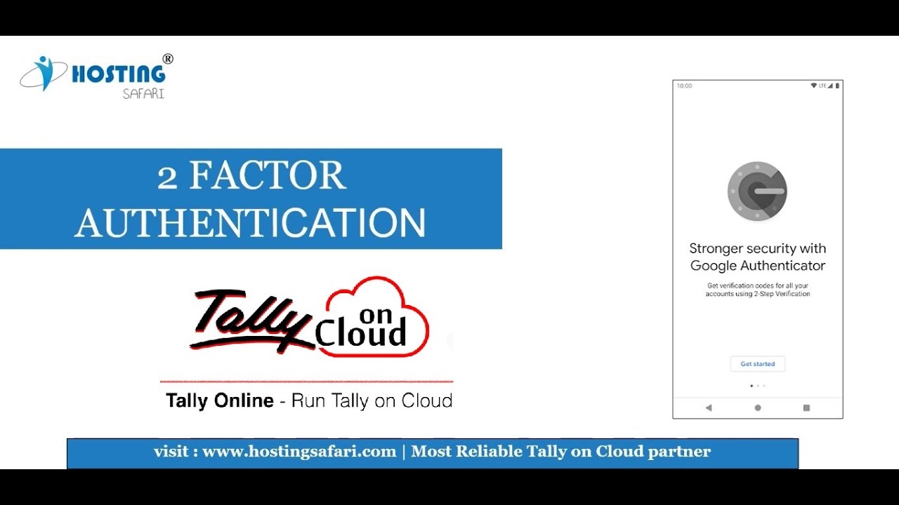 #tallyoncloud Demo how to login with 2fa
