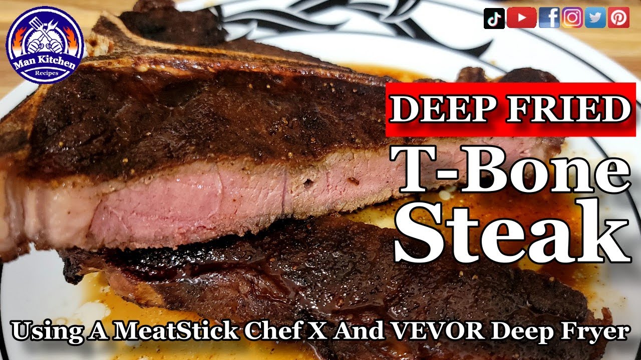 Deep Fried T-Bone Steak | In A VEVOR Electric Deep Fryer