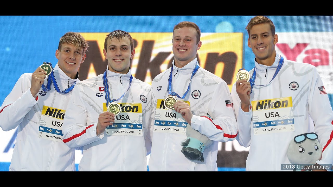 Men's 4x50m Freestyle Relay Final | Fina Short Course World Championship Haungzhou 2018 | Mahender S