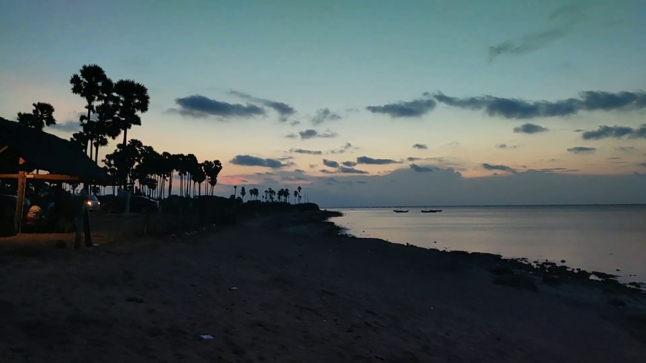 A iconic view of sunset in Gulf Of Mannar at Rameshwaram