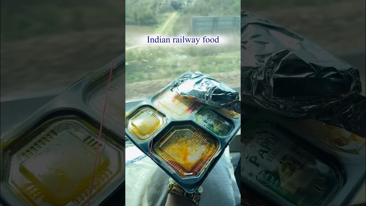 Indian Train Food Honest Review 🤢😪 | Indian Railway Thali Honest Review #shorts #ashortaday