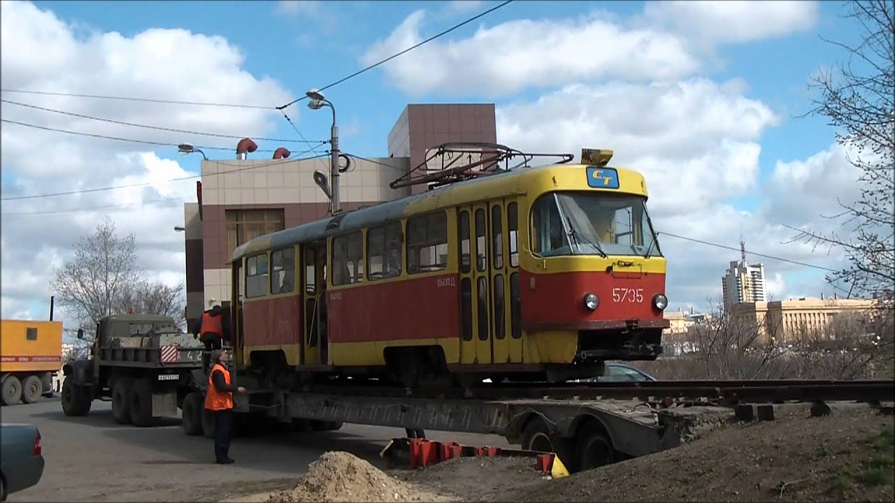 Трамваи Волгограда (Пл. Чекистов)