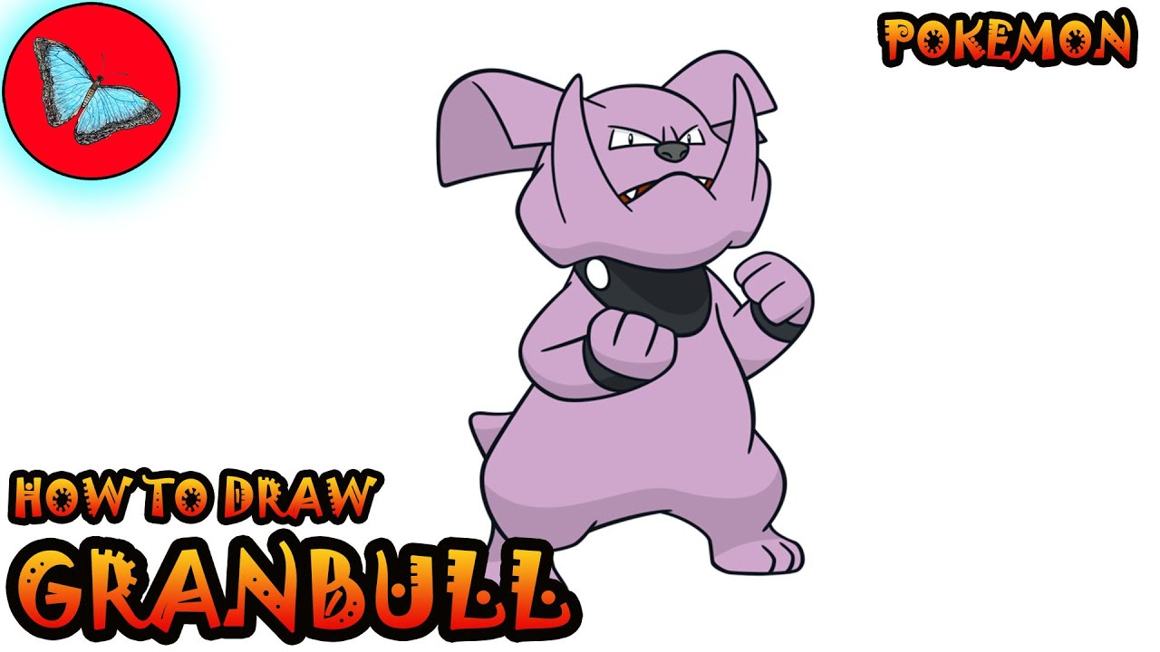 How To Draw Granbull From Pokemon | Drawing Animals