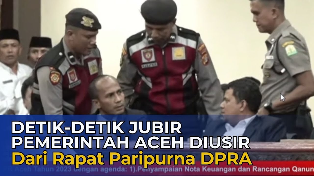 [Full] Jubir Pemerintah Aceh Diusir dari Ruang Sidang Paripurna DPRA