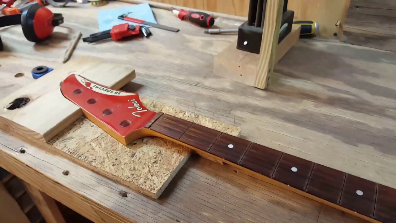 Leveling a Bass Guitar Fingerboard