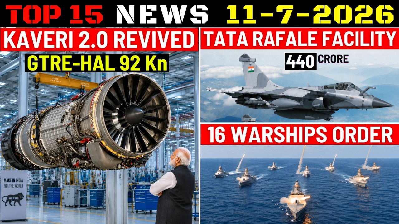 Новости обороны Индии: возрождение 92 кН Kaveri 2.0, TATA открывает производство Rafale, заказ на...