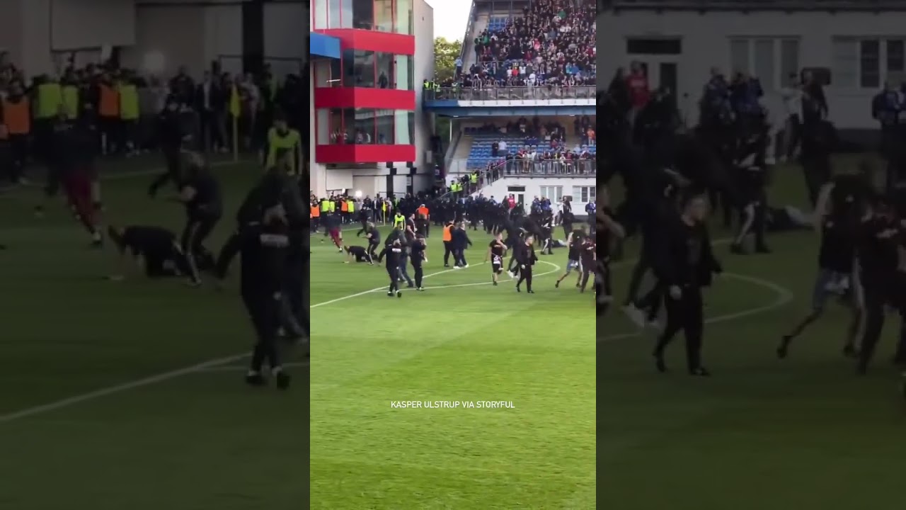 Fans brawl and TV pundits attacked after Cup Final