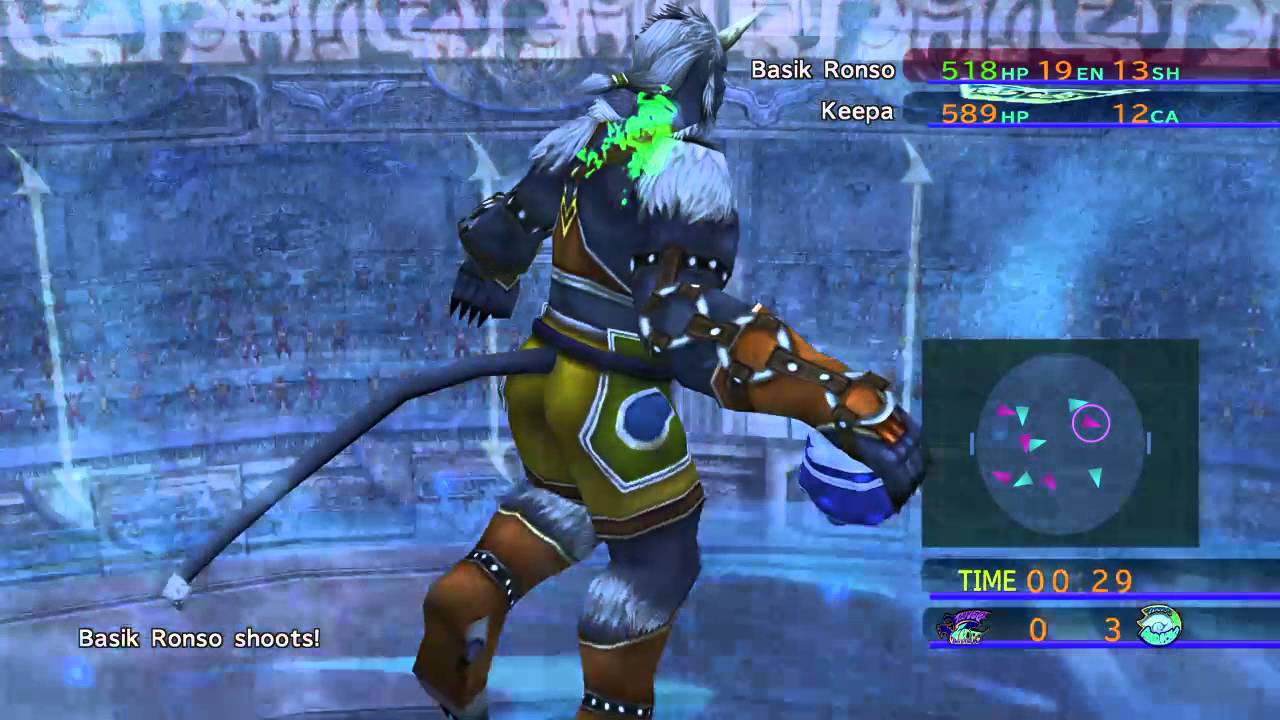 FINAL FANTASY X Blitzball Besaid Aurochs VS Ronso Fangs