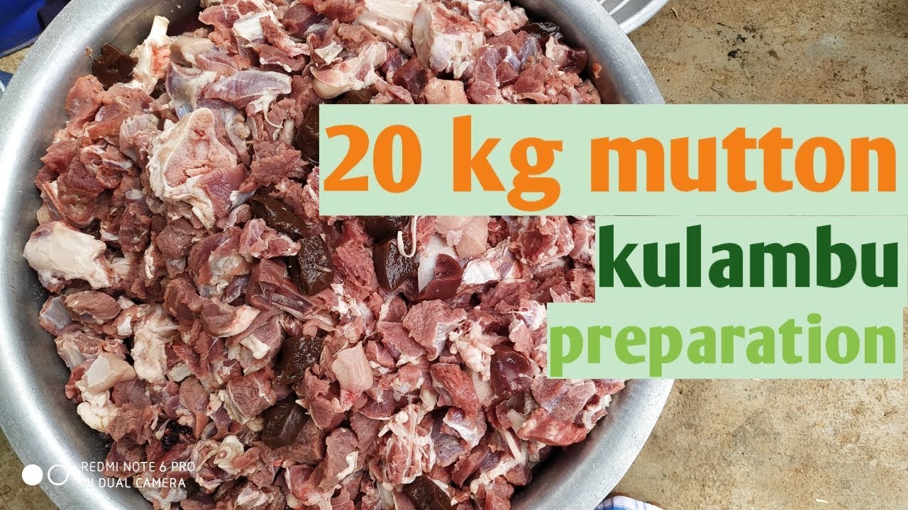 20 kg mutton kulambu preparations || young boys