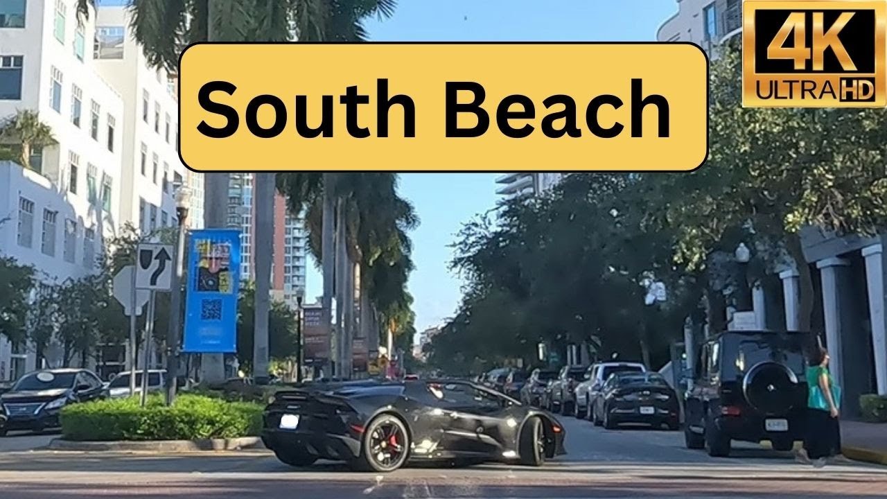 Driving in South Beach Miami, Florida on a Busy Day 5