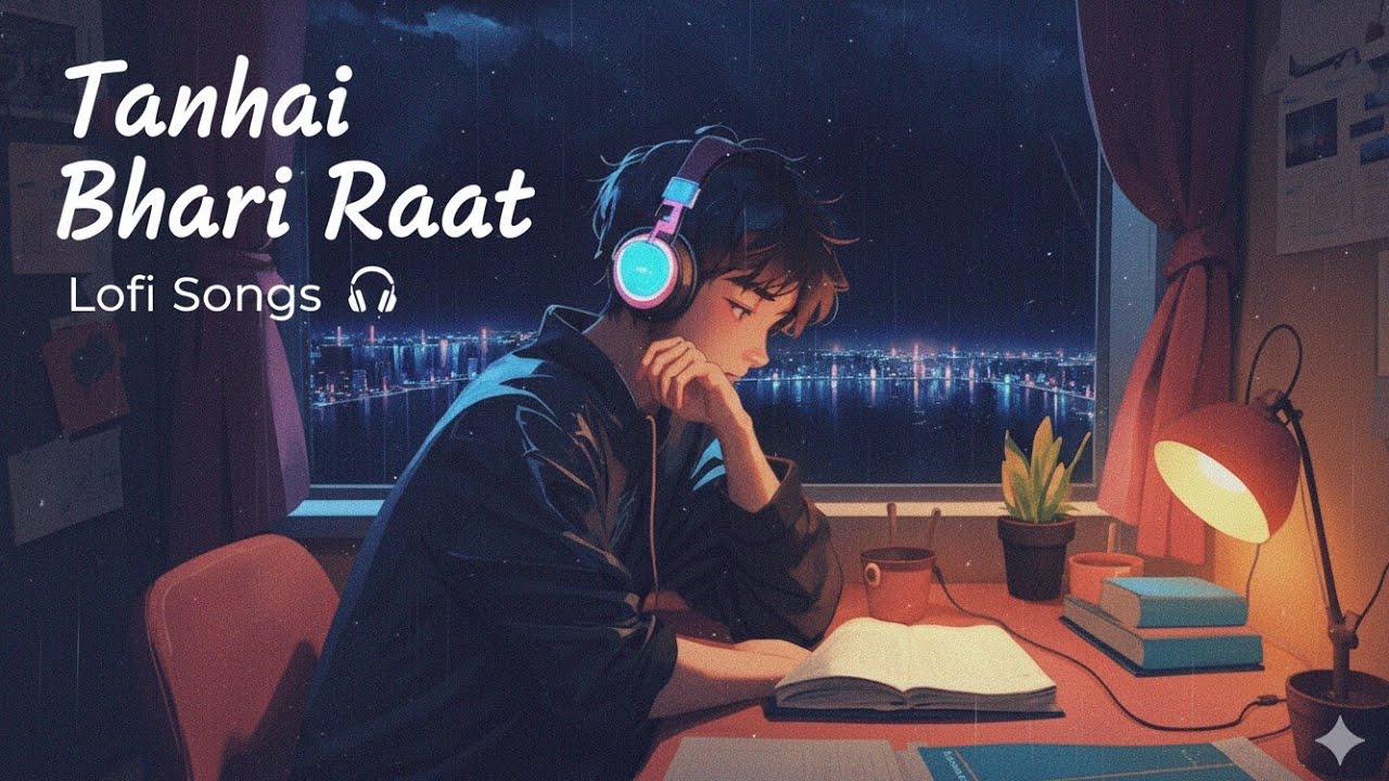 🌃 Tanhai Bhari Raat Lofi Broken Heart 💔 | Best Hindi Sad Lofi Songs For Sleep & Chill #studynight