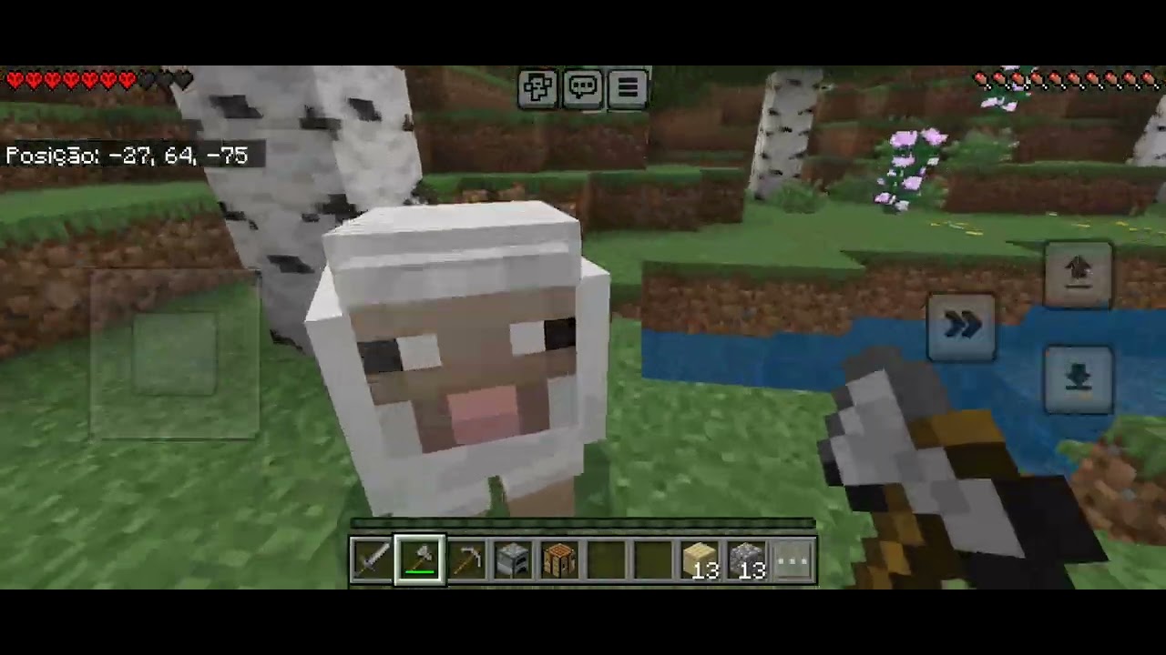 Jogando minecraft no hardcore no canal, eu sou muito ruim (enzin do free fire)