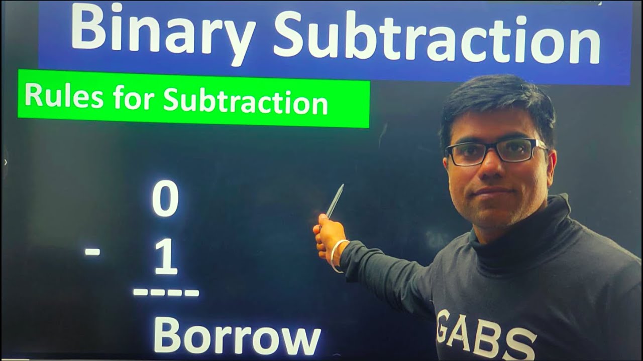 Binary Number Subtraction Rules | Binary Number Subtraction Examples