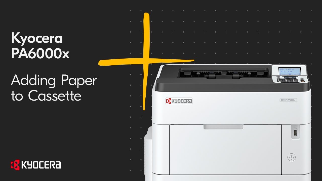 ECOSYS PA6000x/PA5500x/PA5000x/PA4500x Adding Paper to Cassette