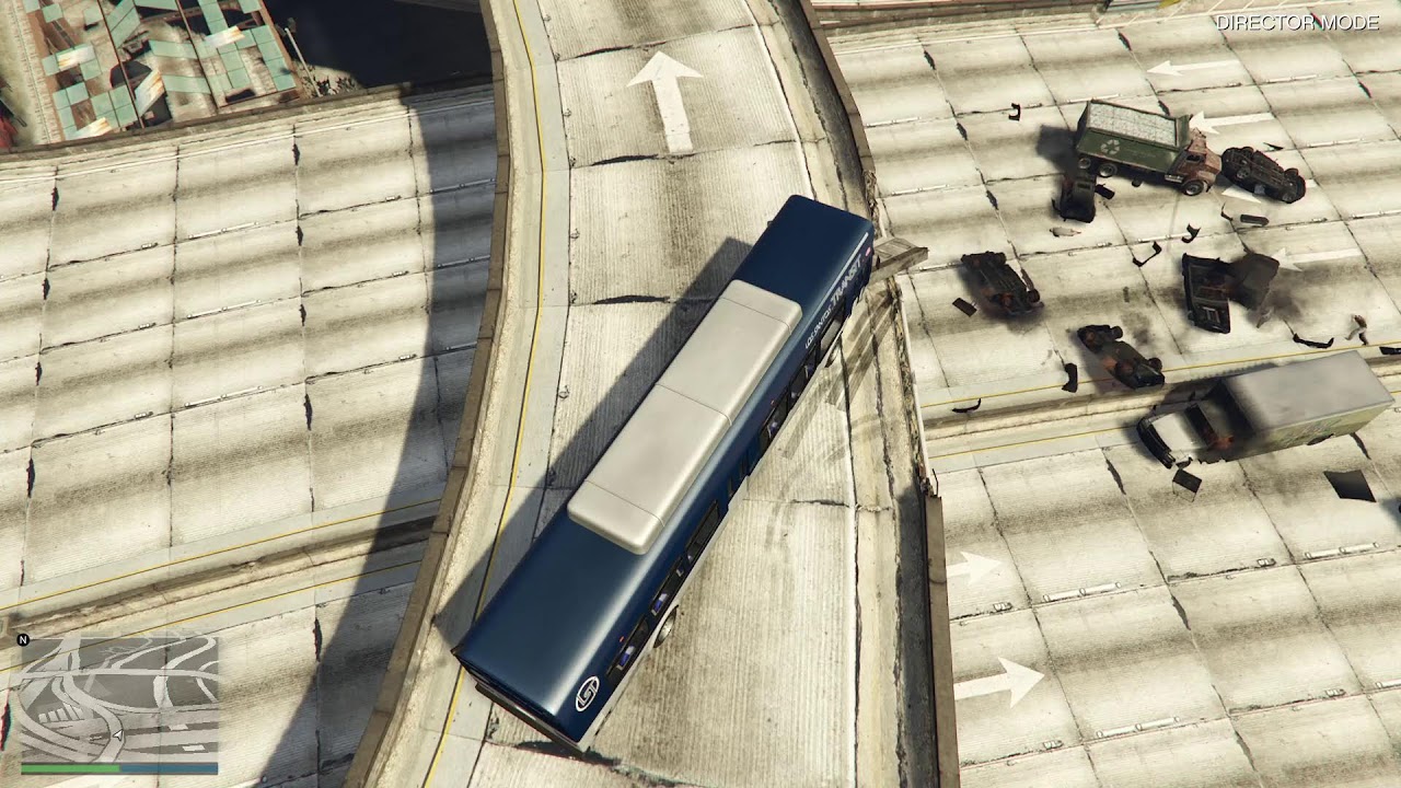 INSANE GTA 5 GLITCH – NPCS DRIVE OFF OVERPASS & EXPLODE! 🤯CAR GO BOOM CRASH TEST CAR GUN MODE