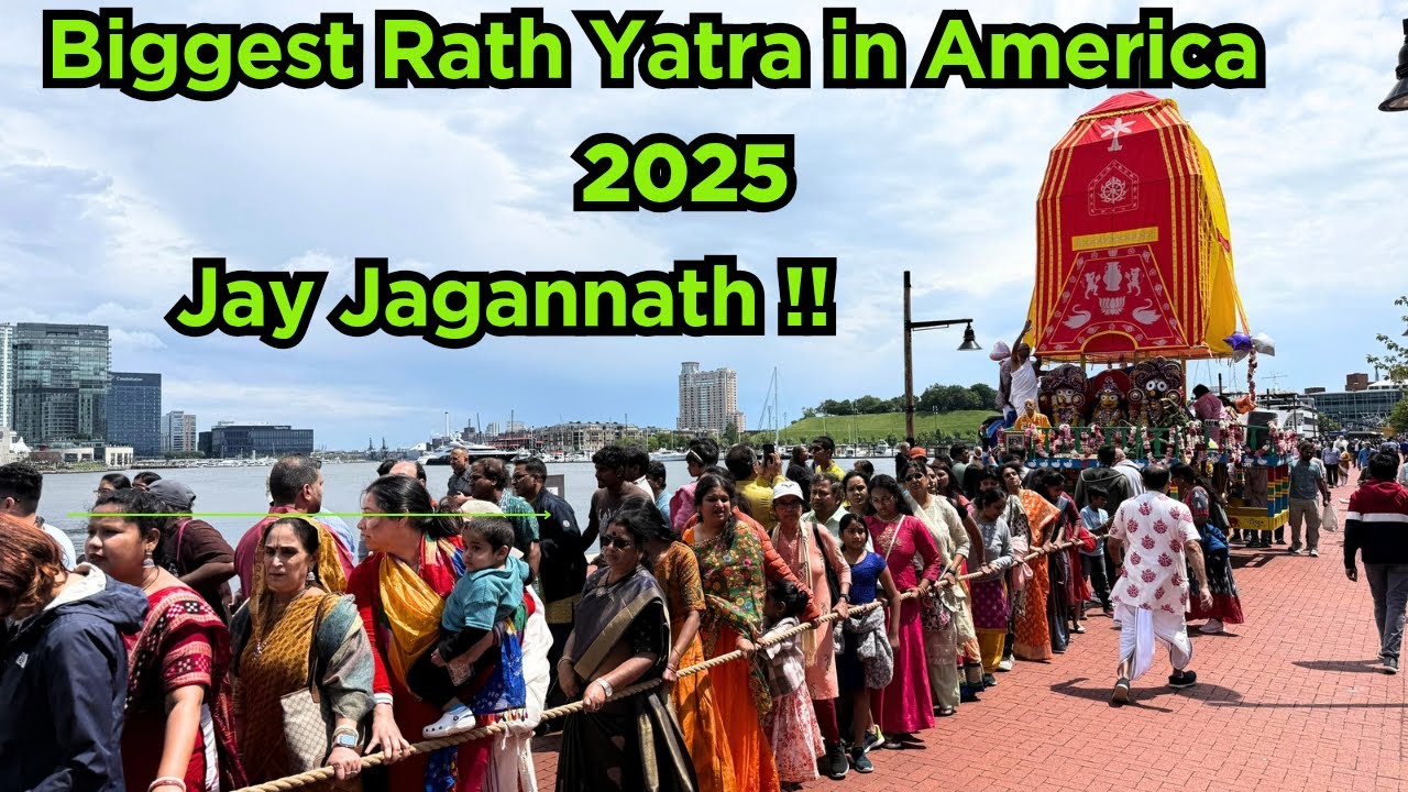Jagannath Ratha Yatra in America, 2025 | ISKCON | Biggest Ratha Yatra in the world 🌎