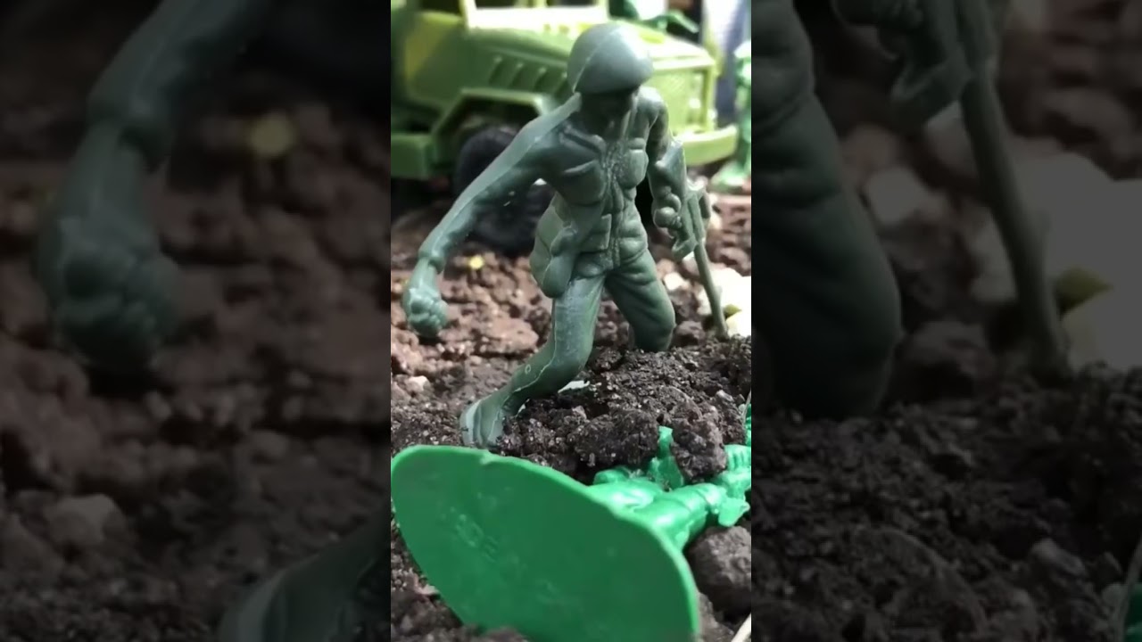 Flak Cannon Destroys Toy Army Men
