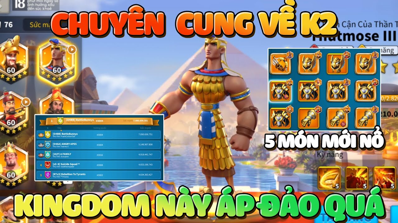 Lâu Lắm Mới Gặp 1 Nick Chuyên Cung & Lên Toàn Đồ Cung - Kingdoms Này Đánh KvK 2 Trông Áp Đảo Quá
