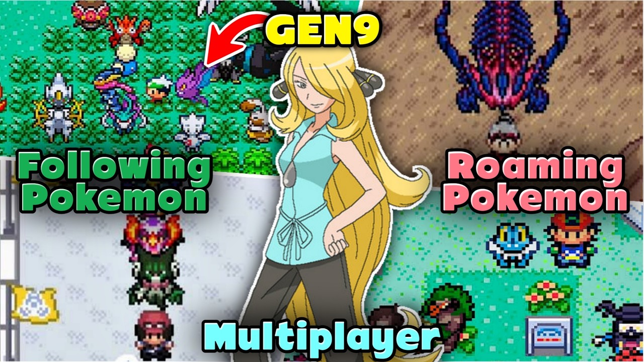 New Completed Pokemon GBA ROM Hacks 2024 with GEN9, Multiplayer, Mega Evolution, Following Pokemon!