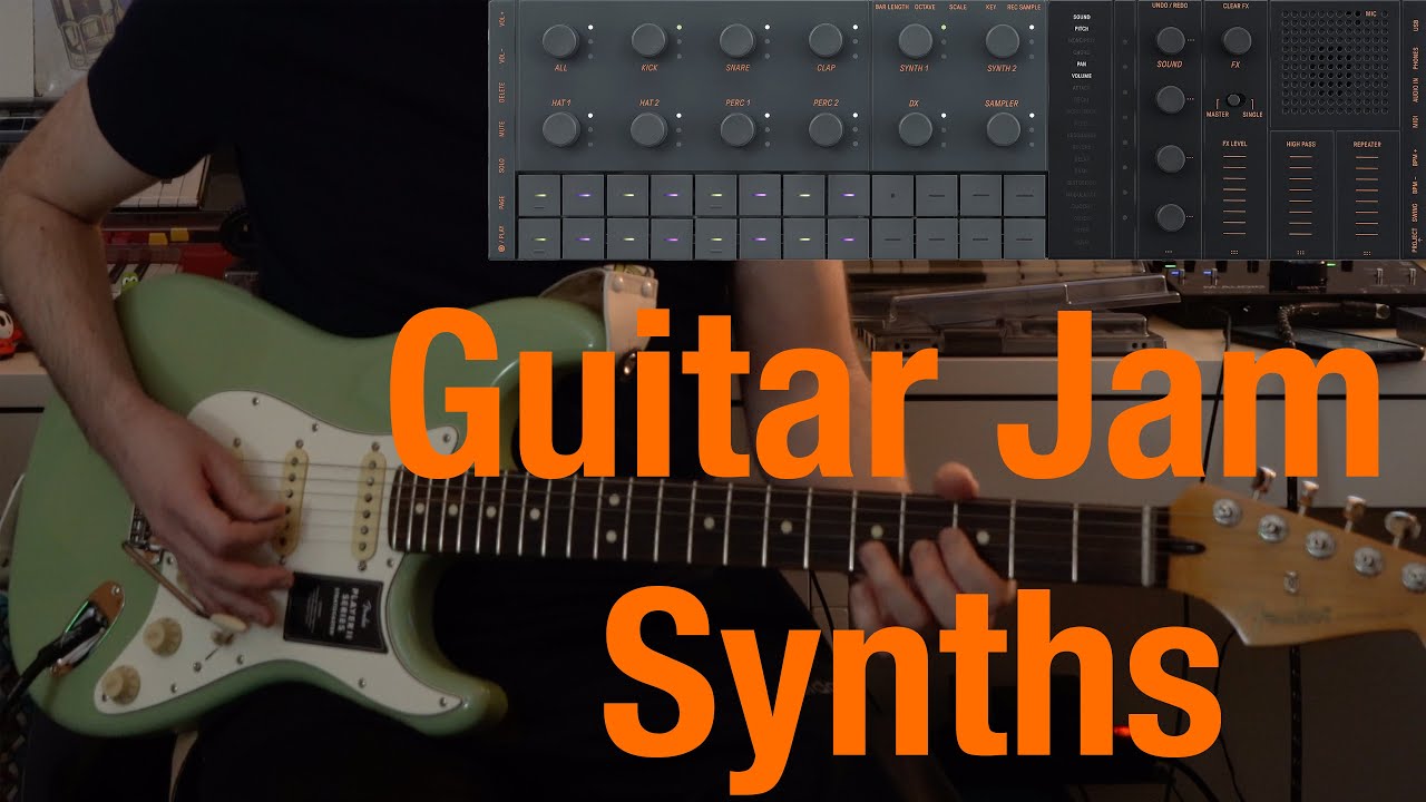I tried to play along with this Synth #guitar #synth