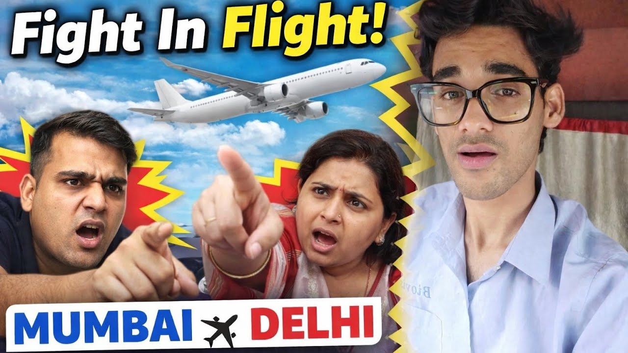 Mumbai to Delhi Flight Ka Sabse Funny Safar 😂✈️ #explore 