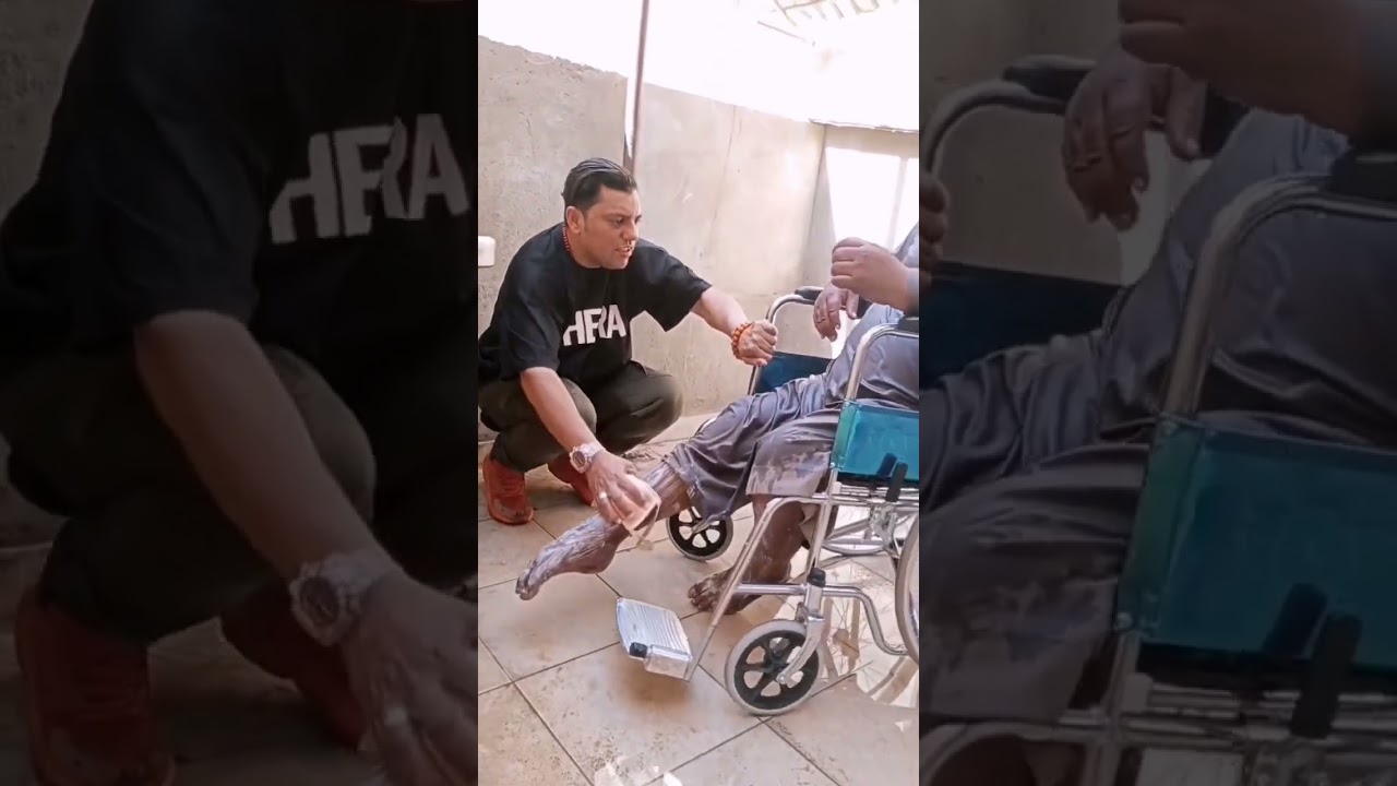 مشرد مسن بعد ما اخوة استلمه مني تركه في الشارع تاني في الرحمة فين الإنسانية فين صلة الرحم يا مسلمين