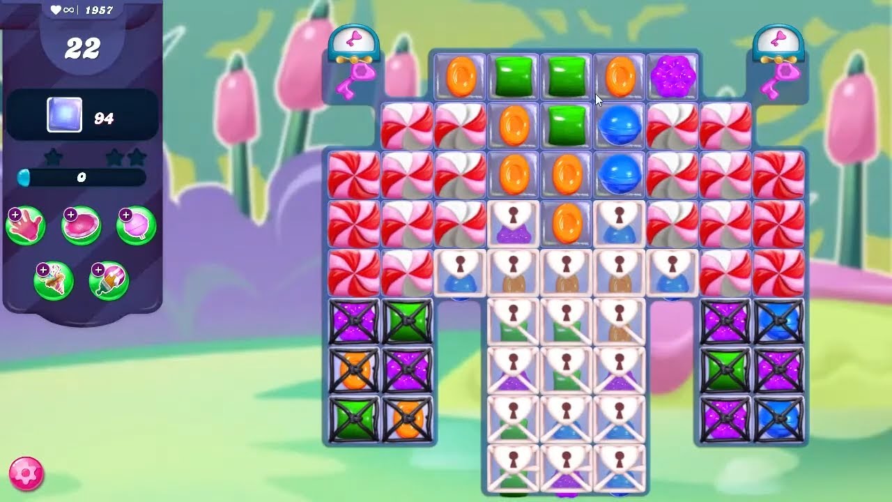Candy Crush Saga LEVEL 1957 NO BOOSTERS (new)