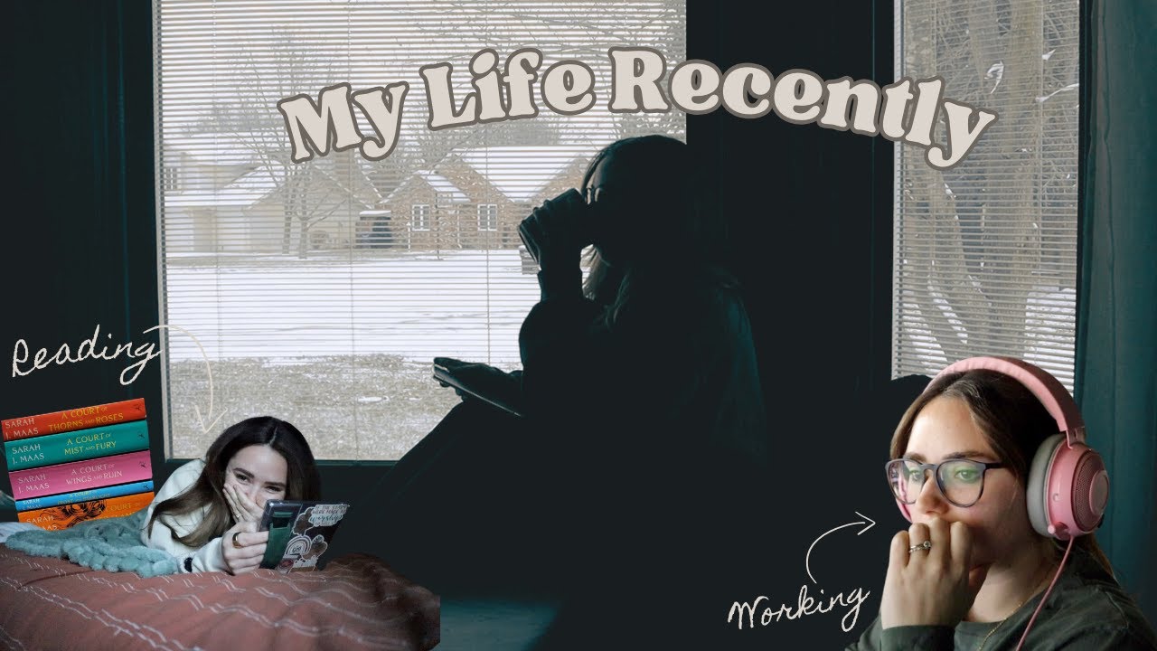 What my normal life is like every week! (reading, yoga, 9-5 job, snow day)