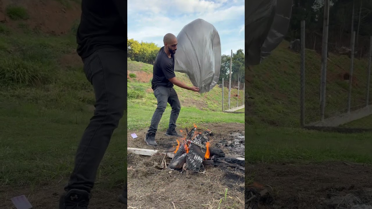This Plastic Hot Air Balloon Actually Works! #ScienceExperiment #HotAirBalloon #DIYTest