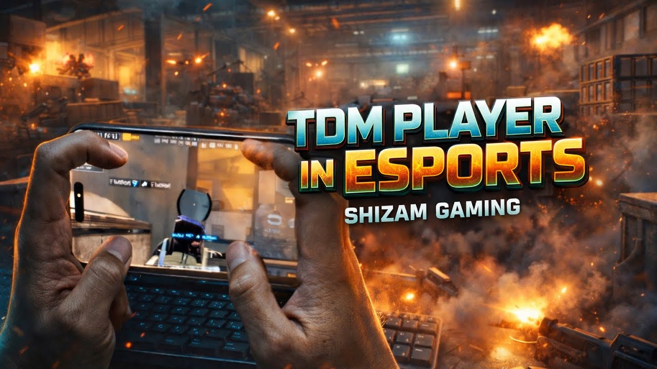 TDM player in esports and Ultimate royal with hand-cam 4x burst 3x spray pubgmobile bgmi highlights