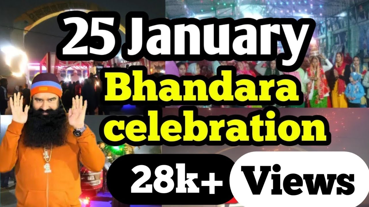 25 January Bhandara celebration in dera sacha sauda  // saint msg  🥳🎉🥳