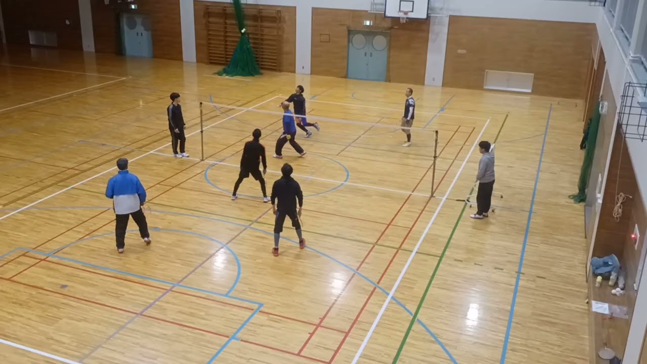 2/5 ① ファミリーバドミントン練習【南高梅】