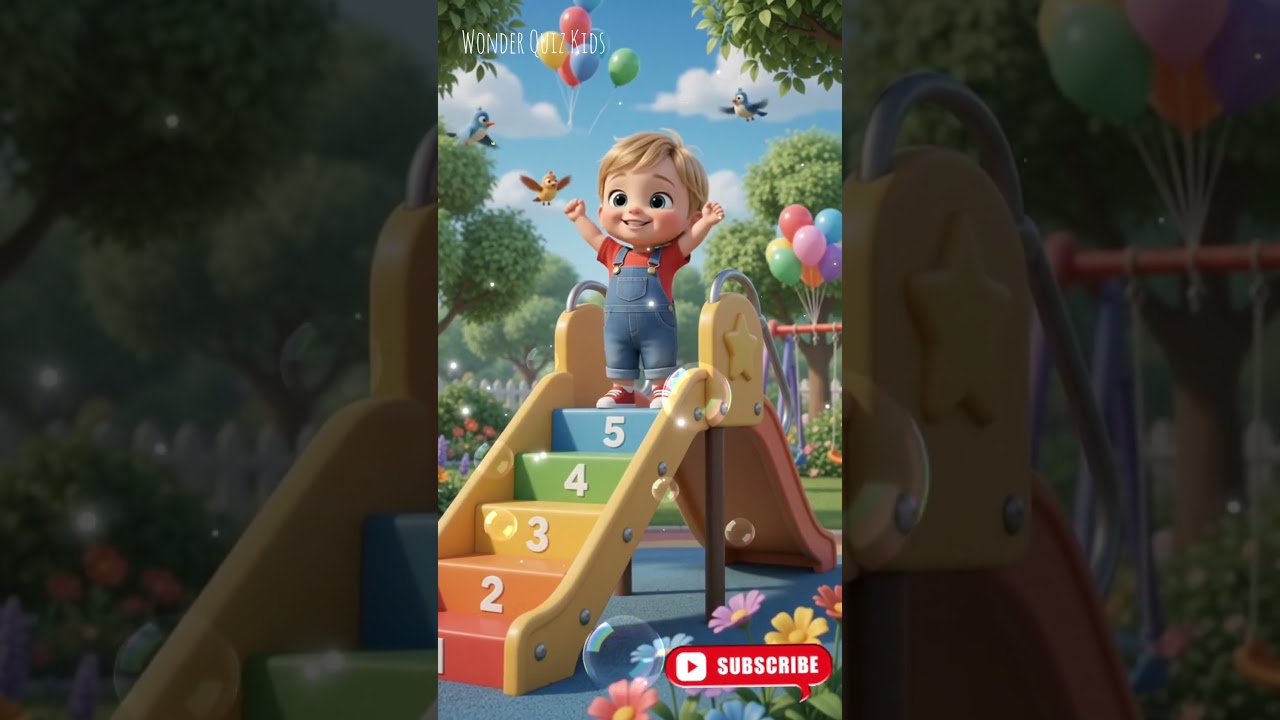 Climb the Slide & Count | Fun Learning for Kids #kidslearning #educationalvideos #cartoonforkids