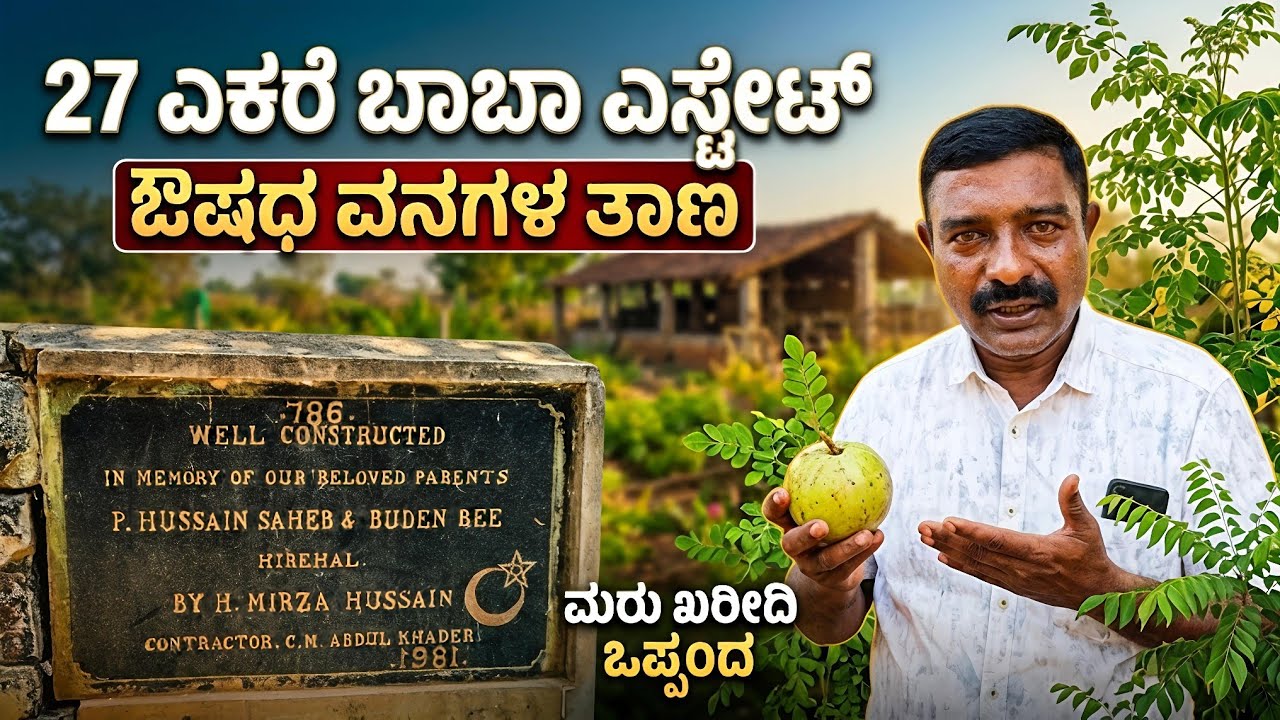 ಬಾಬಾ ಎಸ್ಟೇಟ್ ಔಷಧೀಯ ವನದಲ್ಲಿ ಒಂದು ಸುತ್ತು  ಹಾಕೋಣ ಭಾಗ-1