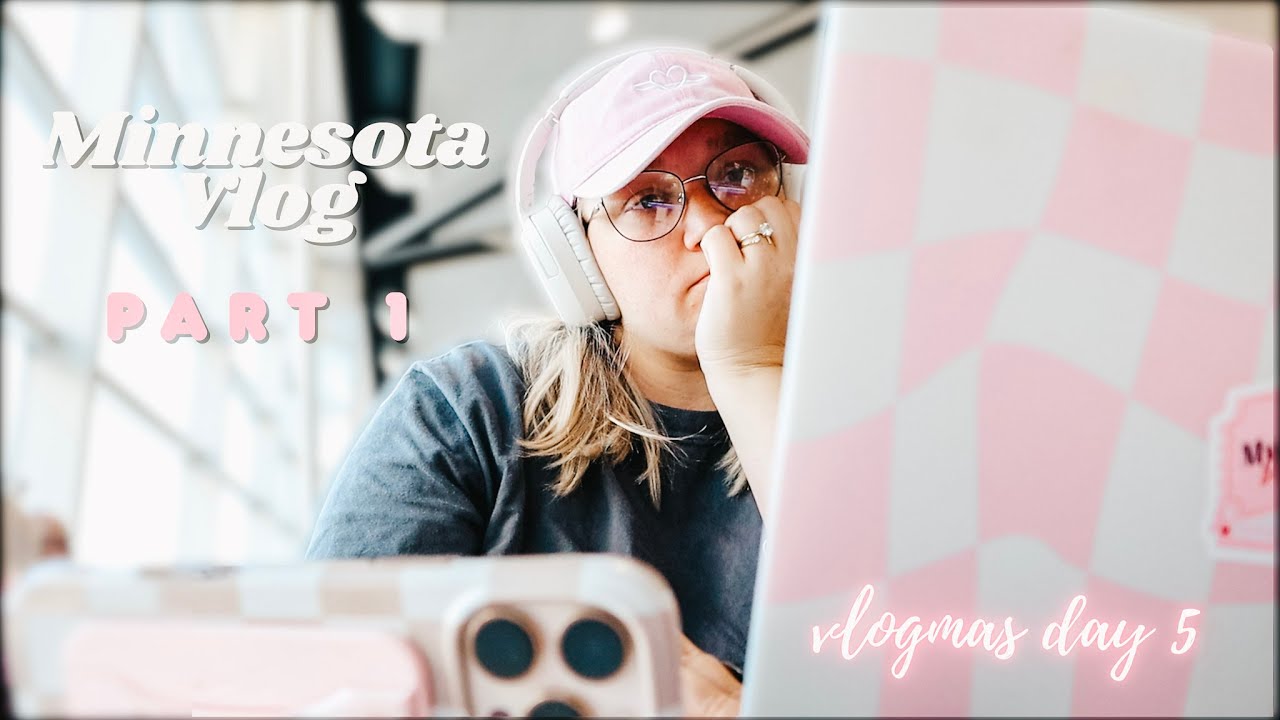 Minnesota Vlog: Part 1 | travel, airport issues & seeing Wicked w/ Dany Crooks! | Vlogmas Day 5