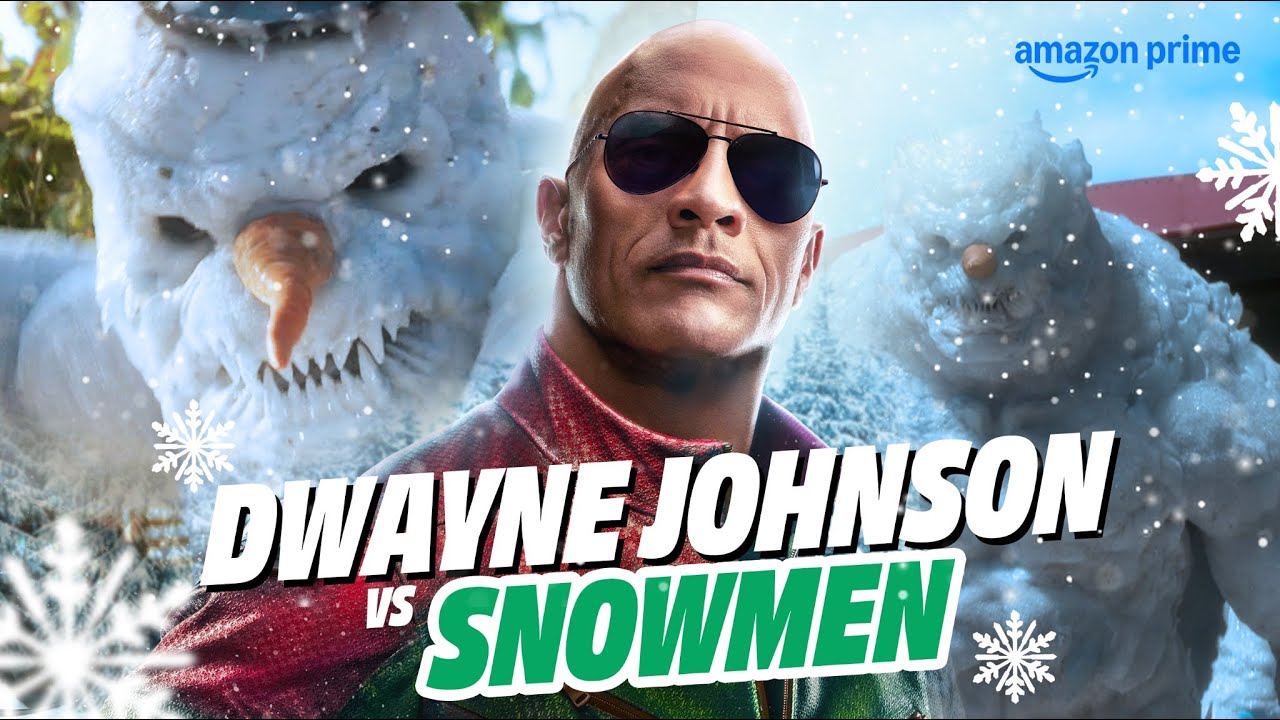 Dwayne Johnson 's ICONIC FIGHT with Snowmen ☃️ | Red One | Christmas Movie | Prime Video India