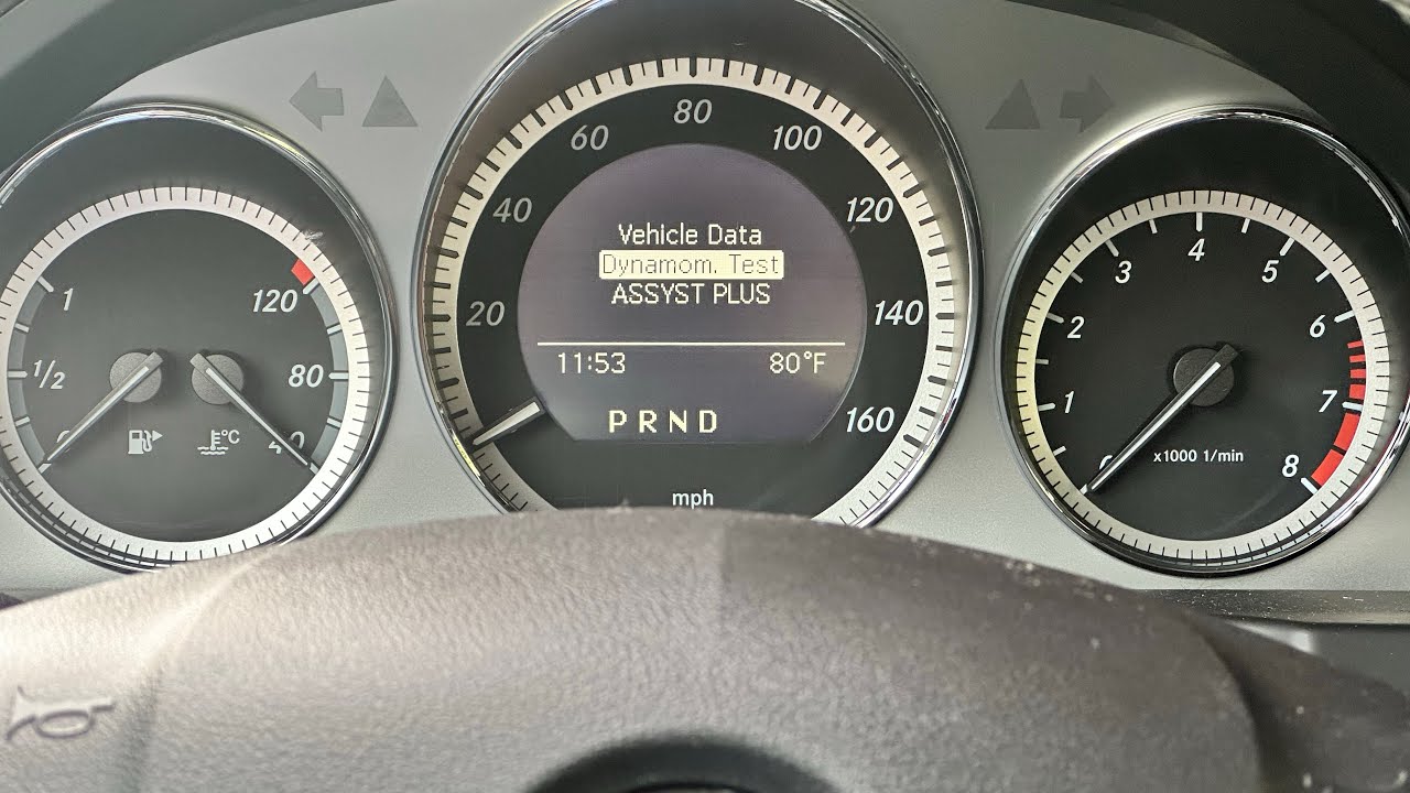 Как активировать Dyno Mode на Mercedes W204.