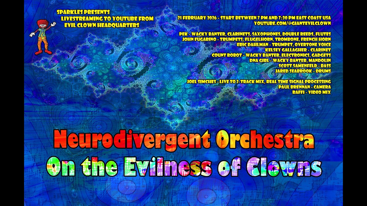 Neurodivergent Orchestra - On the Evilness of Clowns (as LIVESTREAMED)