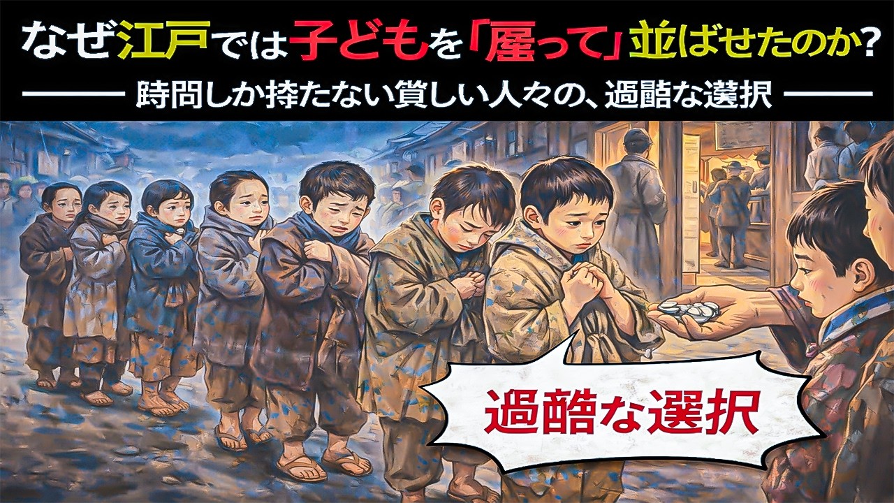 なぜ江戸では子どもを「雇って」並ばせたのか？｜時間しか持たない貧しい人々の、過酷な選択