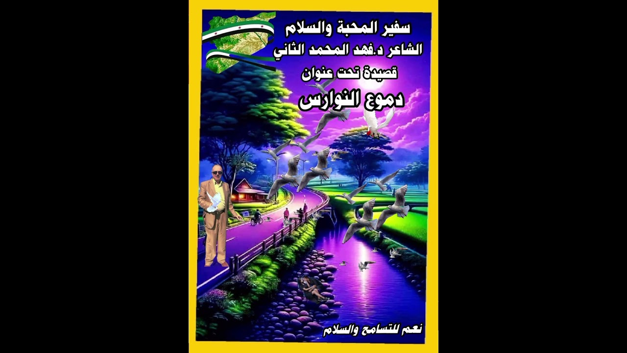 سفير المحبة والسلام الشاعر د.فهد المحمد الثاني قصيدة تحت عنوان دموع النوارس