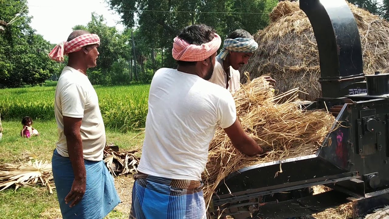 Chaff cutter कुट्टी मशीन tractor ट्रैक्टर चलित Bharatpur Rajasthan ka machine