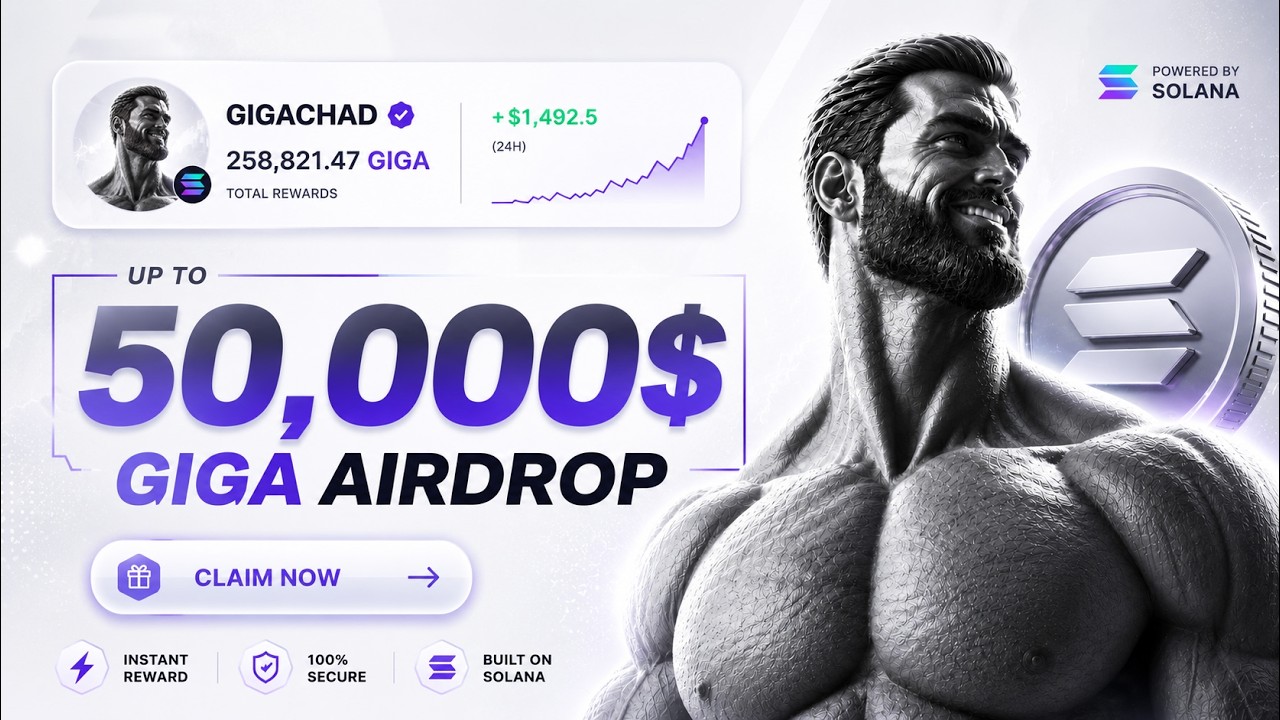 SOLANA CRYPTO AIRDROPS : Giga Airdrop Season 2 On Solana | Claim $GIGA NOW!