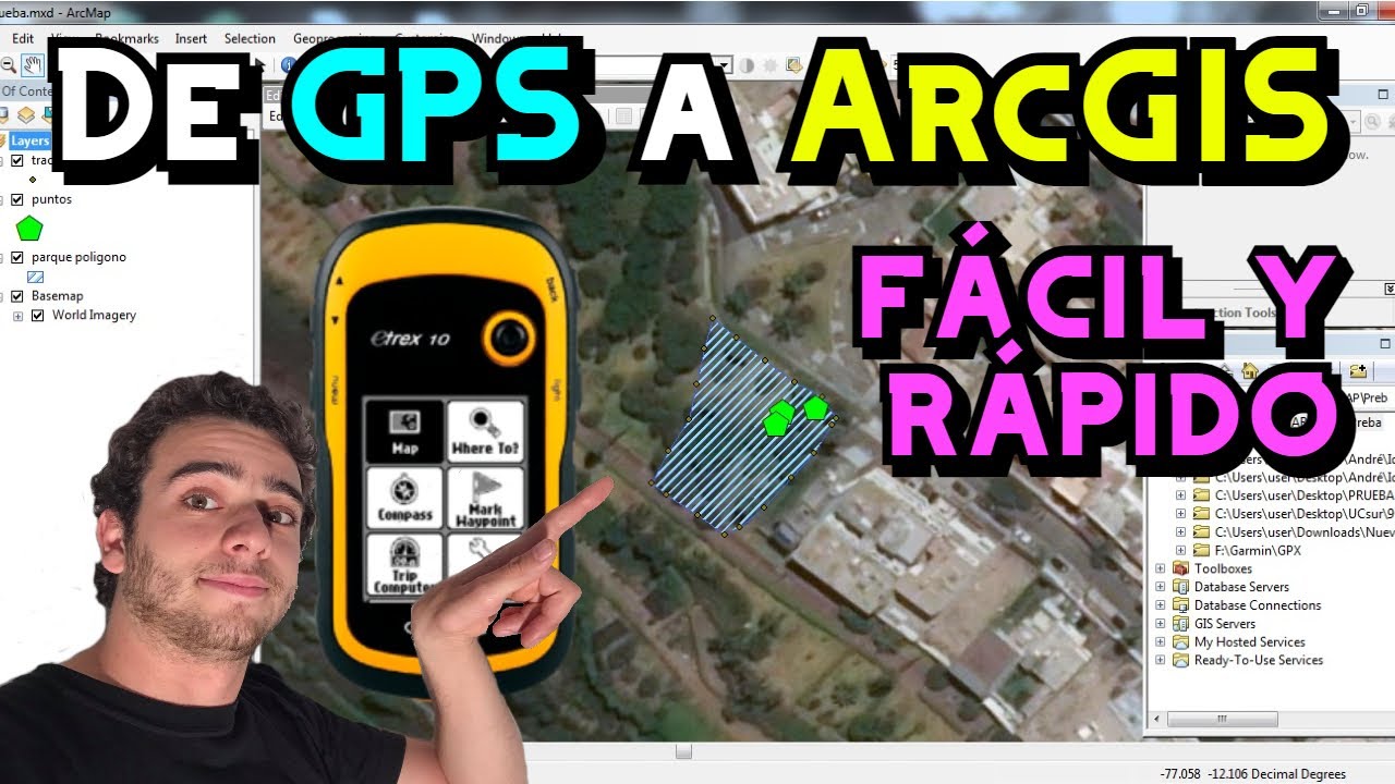 De GPS a ArcGIS en ¡8 PASOS! - PROCESO COMPLETO y RESUMIDO 📍🗺